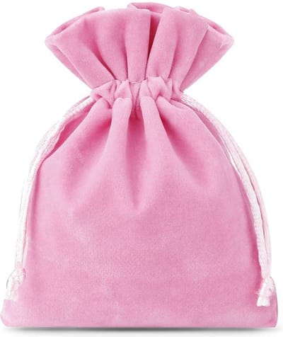 Velours / Fluweel Zakjes – 8x10cm – 10 stuks – Roze – Babyshower Versiering Meisje - Sieradenzakjes – Cadeauzakjes