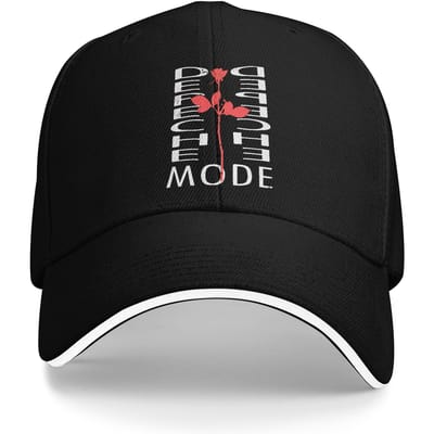 Depeche Mode Band Baseballpet Dames Heren Custom Logo Truckerpet Zomer Streetwear Buiten Sportschool Hoge Kwaliteit Snapback Pet One Size black