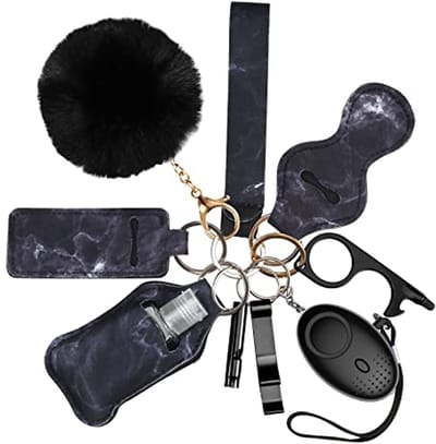 Persoonlijk Alarm 130 dB met LED-lamp - Veiligheidsalarm Sleutelhanger voor Vrouwen, Kinderen en Ouderen - Set van 2