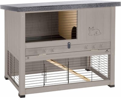 Ferplast Konijnenhok Ranch 100 Restyle 95x64.5x84.5 cm grijs 57090011
