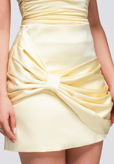 OMBRE Rok - Rits - Effen - Rok Geel S