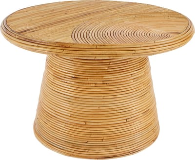 Atmosphera Tanae Salontafel uit rotanriet - Ø70xH45cm - Beige