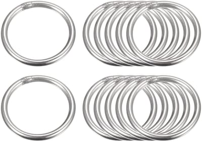 O-ringen, 12 stuks 30 mm (1,18 inch) buitendiameter 3 mm dikte multifunctioneel metaal gelaste O-ringen ronde ringen