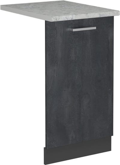 Vicco R-Line Vaatwasserfrontpaneel – 45 cm, WB Marmer Zwart beton