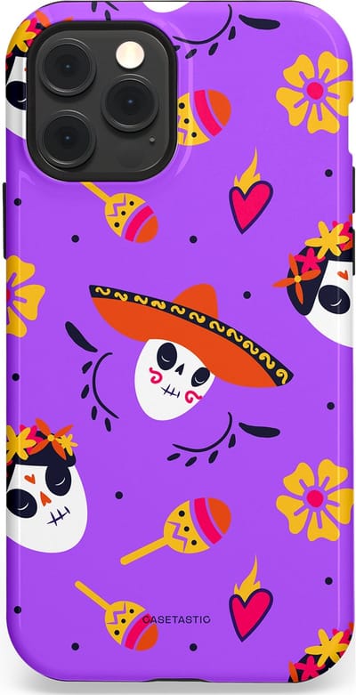 Casetastic Hoesje Geschikt voor Apple iPhone 12/12 Pro Magsafe - Stijlvolle Beschermende Duo-layer Case - Muertos sombrero