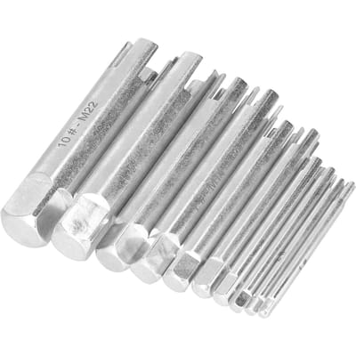 10 stuks Tapverwijderaar Hoge Snelheid Staal Gebroken Hoofd Schroefverwijderaar Set Kit met Opbergdoos white