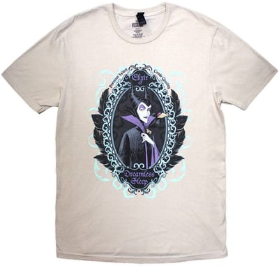 Disney Sleeping Beauty - Maleficent Dreamless Sleep Heren T-shirt - S - Creme