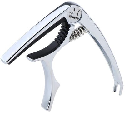 Dailygoody - Gitaar Capo Clip - Snelle Wissel - Chroom - Peg Puller Tool - Ideaal voor Gitaren en Ukeleles - Handig voor Muzikanten