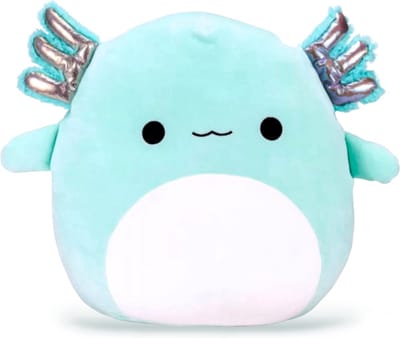 Klikkopers® - Kawaii knuffel - 18 cm tot 22 cm - Squish Knuffel - Knuffel Axolotl - Squishy - Kawaii Kussen - Axolotl knuffel - Squish Knuffel