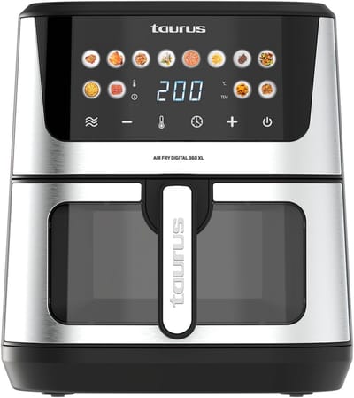 Grote Digitale Airfryer XL 8L - 2100W met 12 Programma's en Touchscreen | Snelle & Gezonde Bereiding