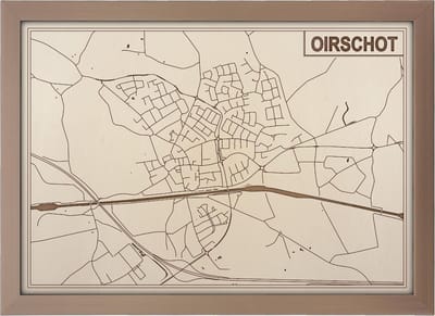 Decoratief Beeld - Houten Van Oirschot - Hout - Bekroned - Bruin - 21 X 30 Cm