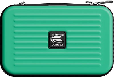 Target Darts Takoma XL Dartkoffer Aqua - Darts Wallet voor 6 Darts - EVA Materiaal met Fluwelen Voering - Opbergvakken voor Accessoires - Compacte Dartcase 19x13x5cm