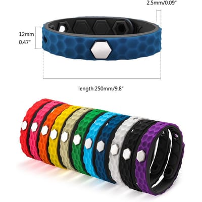 Antistatische polsband Verstelbaar Waterdicht Siliconen armband Voorkomt statische elektriciteit Antistatische sportpolsband voor Mannen en blue