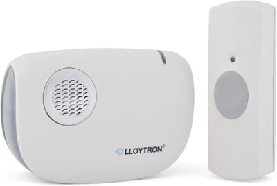 Draadloze Deurbel Kit - Draadloos Waarschuwingssysteem - Huis Beveiliging - Uitbreidbaar Systeem - 175m Bereik - Wit