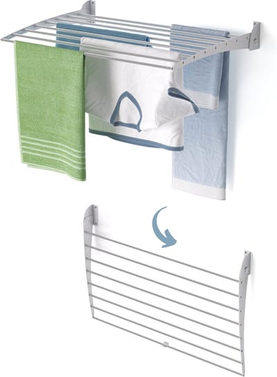 Foxydry Fold 82 cm DOWN - wasdroogrek wandmontage clicksysteem - neerwaartse sluiting - 82 x 50 x 10 cm