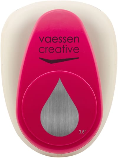 Vaessen Creative Pons - Figuurpons - Druppel - 5,8 x 8,9 cm