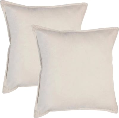 Atmosphera Bank/sierkussens Sophia - 2x stuks - 45 x 45 cm - polyester met rits