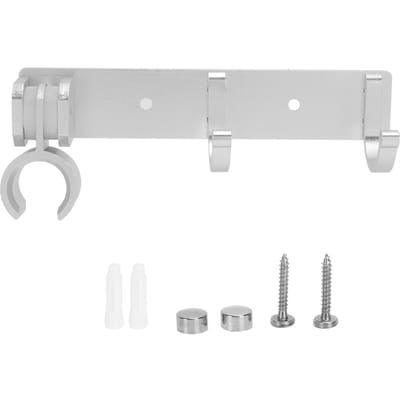 Verstelbare Douchekop Houder met Haak Wandmontage Badkamer Accessoires Opberg Organizer white