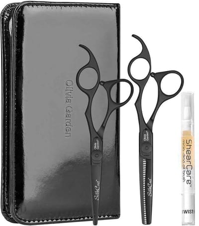 Olivia Garden - SilkCut - Matt Black Edition - Kappersscharen Set