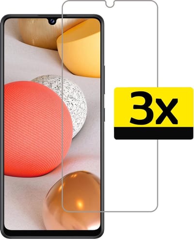 Screenprotector - Geschikt voor Samsung Galaxy A42 - 3 Stuks - Extra Sterk - Beschermglas - Gehard Glas - Tempered Glass - Screen Protector