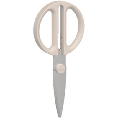Mepal Schaar Chef it - Keukenschaar - Extra functie voor het kraken van noten of openen van een dop - Ergonomisch handvat - Keukengerei - Chalk
