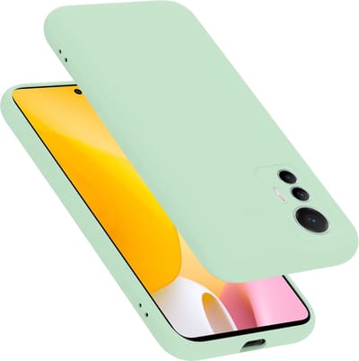 Cadorabo Hoesje geschikt voor Xiaomi 12 LITE in LIQUID LICHT GROEN - Beschermhoes gemaakt van flexibel TPU silicone Case Cover