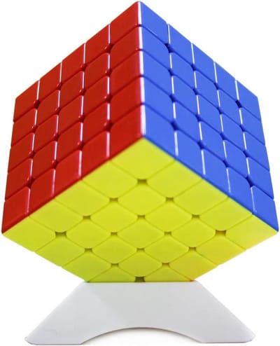 5x5 Kubus Puzzel met Statief - Multikleur