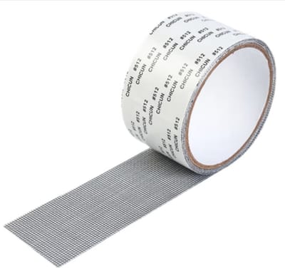 2 stuks - Raamscherm reparatie tape - raamnet - vliegengaas - 5 cm x 500 cm - 50 mesh - grijs - Anti-insecten - zelfklevende - gesneden om de gewenste grootte - muggennet patch reparatie