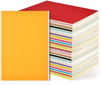 48-pack Kleurrijke Notitieboekjes A5 Formaat - Ideaal voor Schrijven, Plannen en Notities