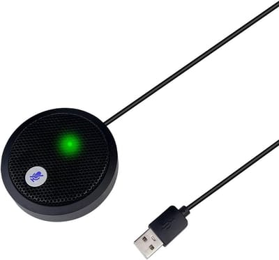 USB Desktopmicrofoon met Mute-knop en LED-display, Ruisonderdrukking & Omnidirectionele Opname, Direct Gebruiken op PC en Laptop
