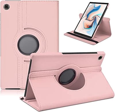 Waeyz - Hoes geschikt voor Samsung Tab A9 - 360° draaibaar bookcase - Roze – 8.7 inch cover beschermhoes met standfunctie