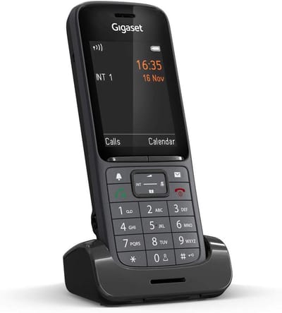 Draadloze DECT Telefoon met Nummerweergave (CLIP) - Analoge Vaste Telefoon in Antraciet