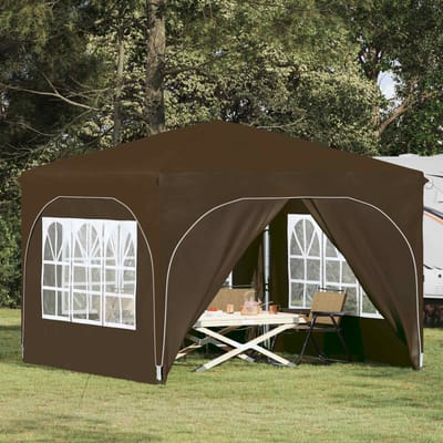vidaXL - Pop-up - Feesttent - 290 - x - 290 - x - 245 - cm - Taupe