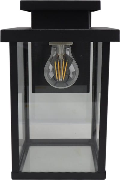 Olucia - TIAMO - Buitenmuurlamp - Zwart - Vorm: Rechthoek