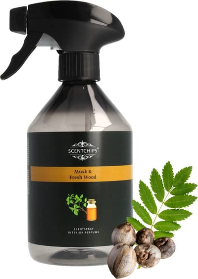 Scentchips Musk & Fresh Wood Interieurspray - Roomspray – Huisparfum – Huisspray – Geurspray – 500ML