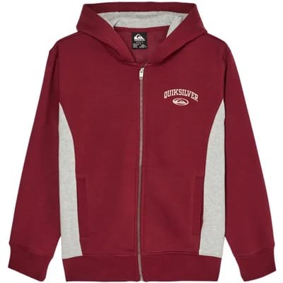 Quiksilver No Teacher Hd Z Sweatshirt Met Rits Rood 14 Years Jongen