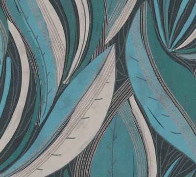 EXPRESSIEF BEHANG | Bladmotief - meerkleurig blauw - A.S. Création Metropolitan Stories Hot Spots