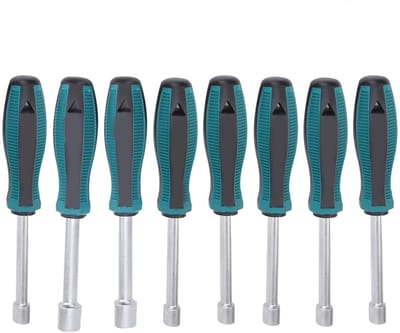 OmGoods - Dailygoody - Hex Socket Driver - 8-delige set - Antislip handvat - Zeskant schroevendraaier - Staal gereedschap - Geschikt voor professionele klussen ...