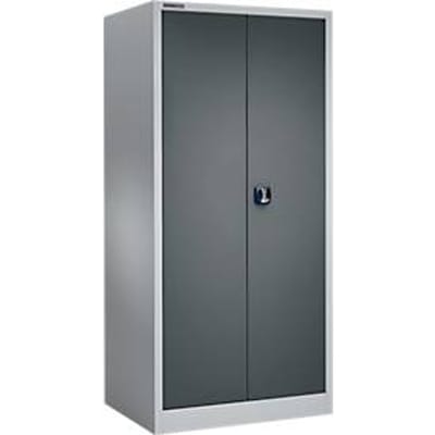 Schäfer Shop Select MSI 2609 materiaalkast, draagvermogen 50 kg per legbord, H 1935 mm, aluminium wit/antracietgrijs