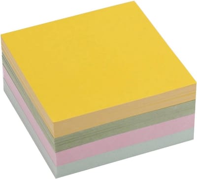 Notitieblok met pastelkleurenmix - 85x85mm - 350 vellen
