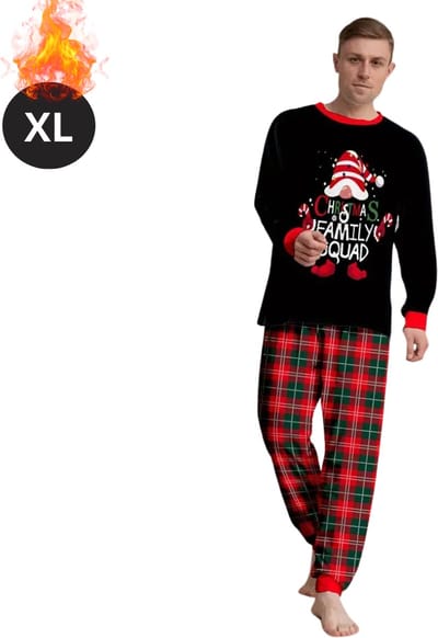 Bovista Kerst Pyjama - Heren - Kerstpyjama - Mannen - Slaapkleding Volwassenen - Set - Broek - Shirt - Christmas - Maat XL
