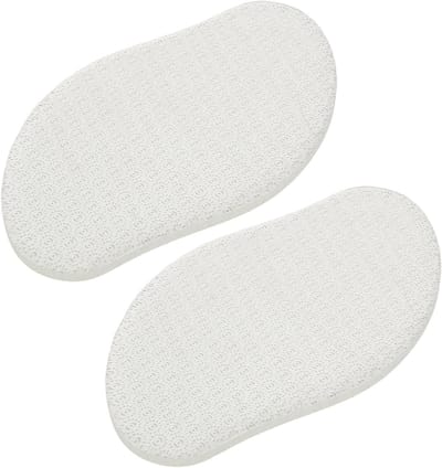 Voetenwasbord Set - Eeltverwijderaar Hiel - Voetverzorging Thuis - Ergonomisch Mango Ontwerp - 2 Stuks - Transparant