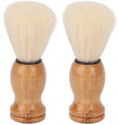Dailygoods- Scheerkwast Professionele Baardverzorging - Vervangende Kwast - Houten Handvat - Ergonomisch Ontwerp - Voor Thuisgebruik/Reis - Geschikt voor Salongebruik - Scheerborstel