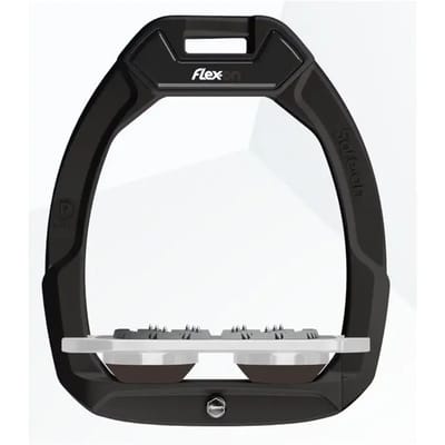 Veiligheidseleme voor paardenrijden Plat Ultra Grip Zwart/Grijs/Bruin Flex-On Safe-On