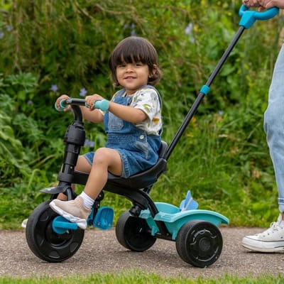 4-in-1 Verstelbare Driewieler voor Kinderen 10 tot 36 Maanden - Groen