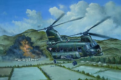 Trumpeter Modelbouwpakket Vliegtuigen - 05113 Boeing ACH-47A Armored Chinook - Helikopter Plastic - 1:35 - Modelbouw