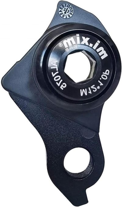 Derailleurhanger Verlenger - Frame Staart Haak - Fiets Accu - Lichtgewicht Aluminium - 6.55 cm - Zwart