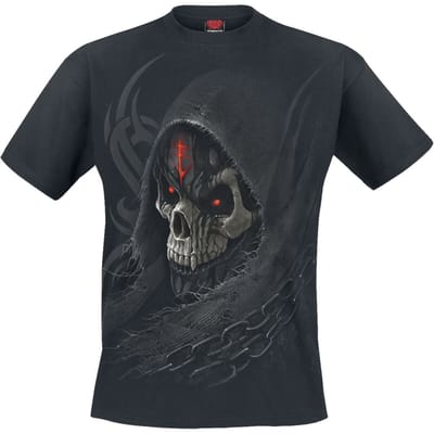 Spiral - Gothic T-shirt - Dark Death - S tot M - voor Mannen - zwart