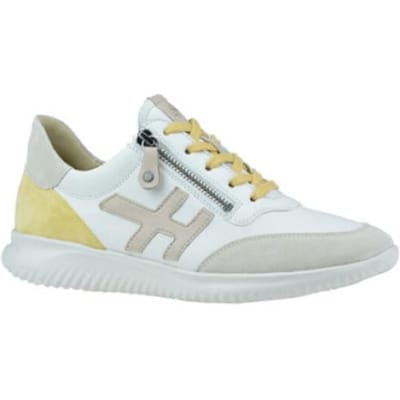 Hartjes Sneakers Dames - Lage sneakers / Damesschoenen - Suède - 162.1142 - Beige combi - Maat 37