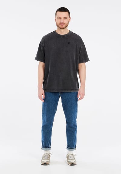 Protest PRTMatt - T-shirt Heren - Korte mouwen - Ronde hals - Loose fit - Zwart